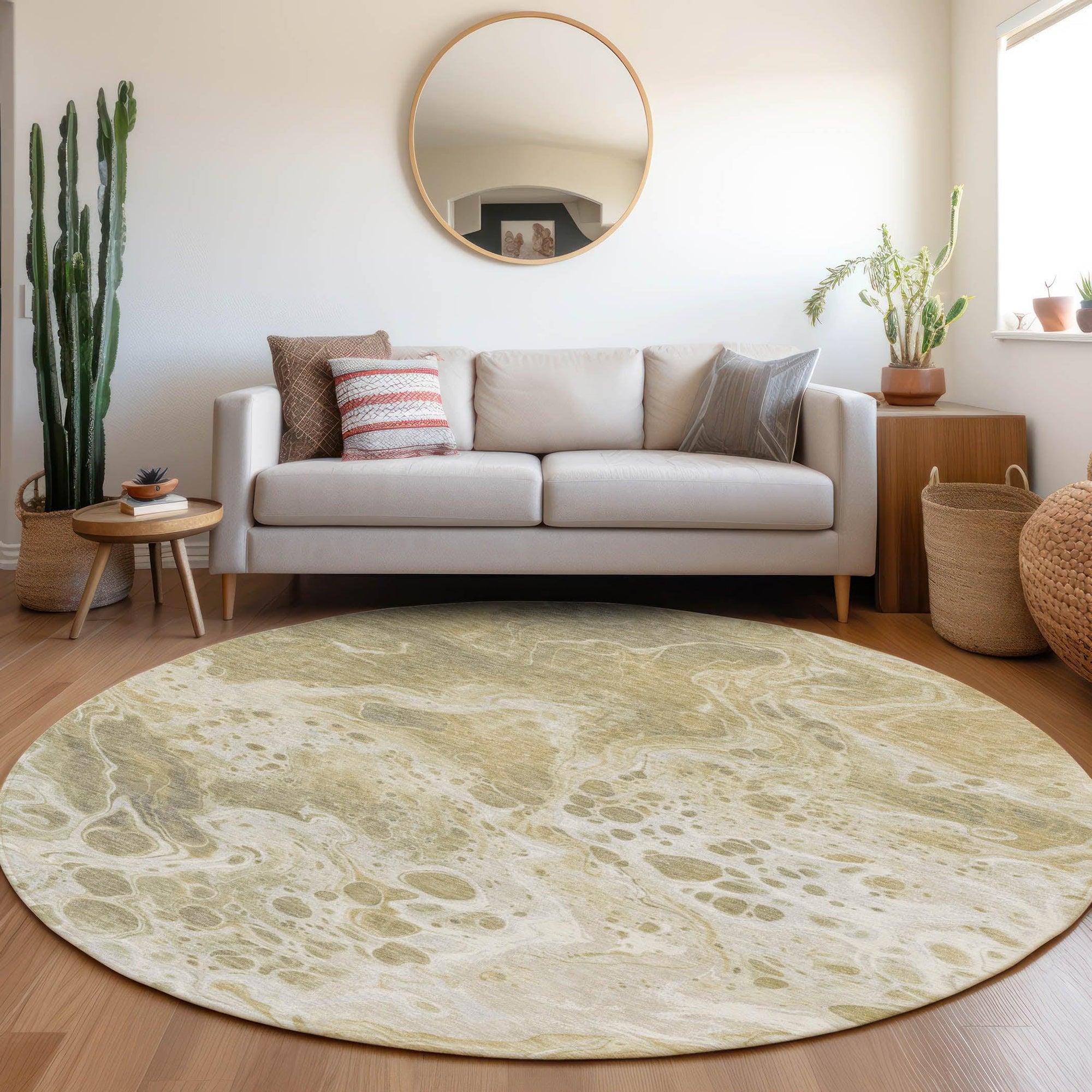 Addison Rugs Faerara Gold Washable Indoor-Outdoor Rug
