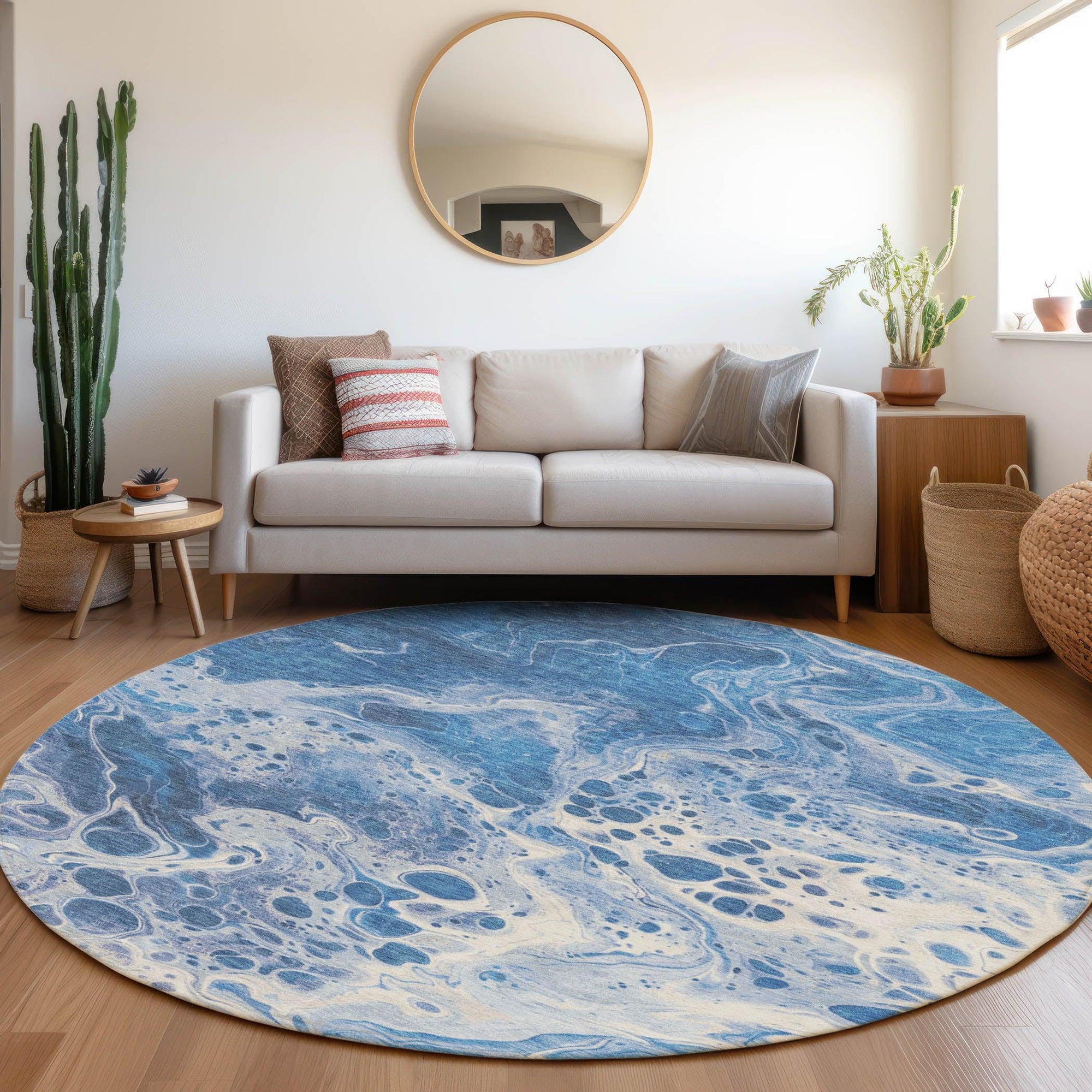 Addison Rugs Faerara Blue Washable Indoor-Outdoor Rug