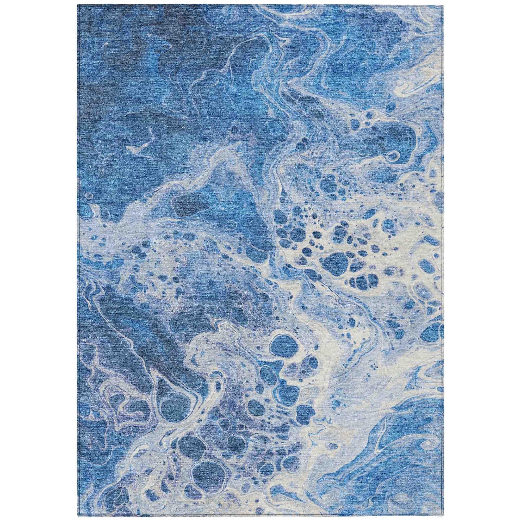 Addison Rugs Faerara Blue Washable Indoor-Outdoor Rug