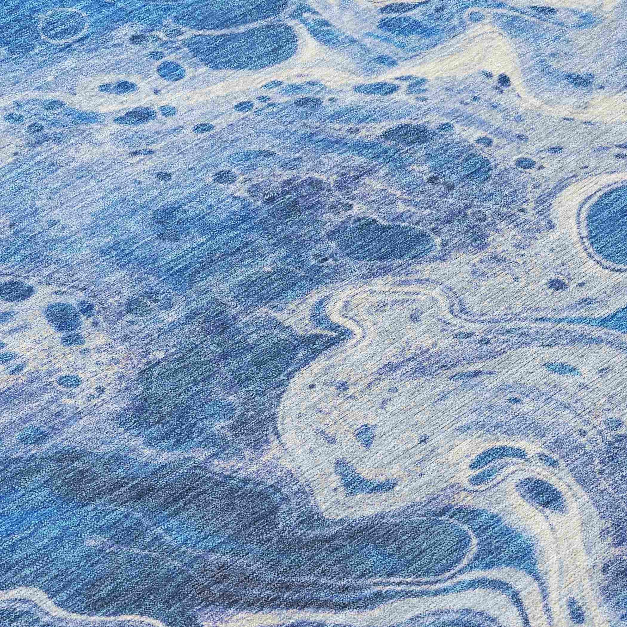 Addison Rugs Faerara Blue Washable Indoor-Outdoor Rug