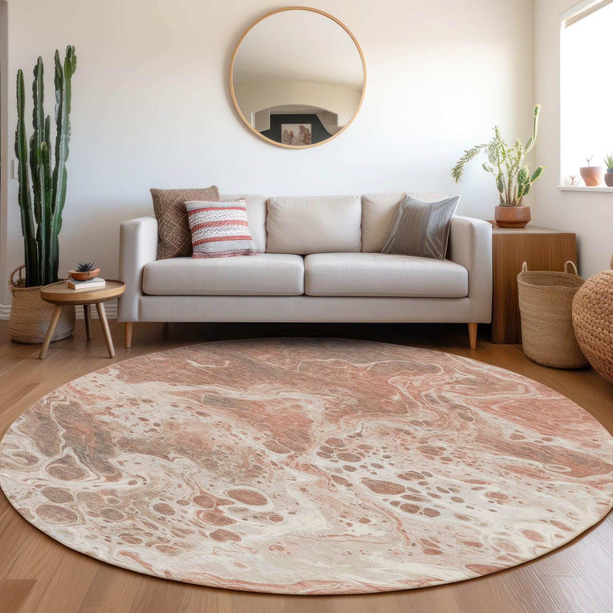 Addison Rugs Faerara Orange Washable Indoor-Outdoor Rug