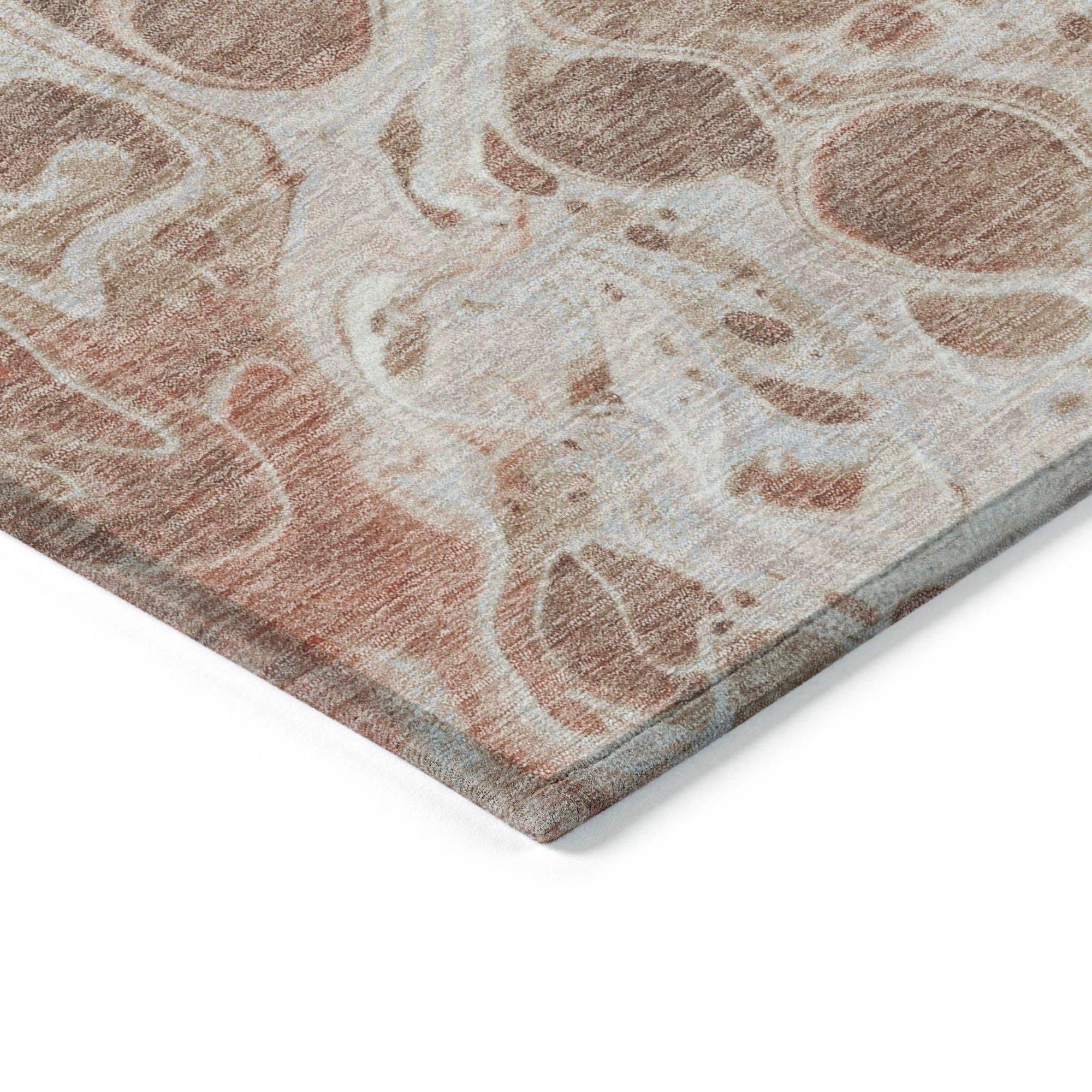 Addison Rugs Faerara Orange Washable Indoor-Outdoor Rug