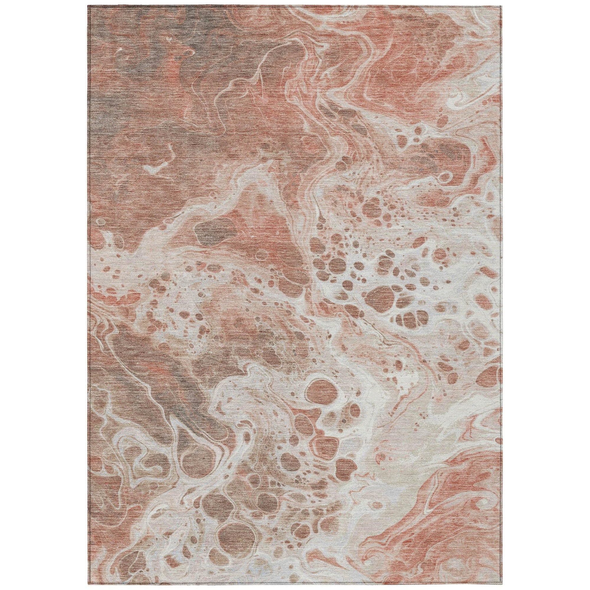 Addison Rugs Faerara Orange Washable Indoor-Outdoor Rug