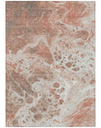 Addison Rugs Faerara Orange Washable Indoor-Outdoor Rug