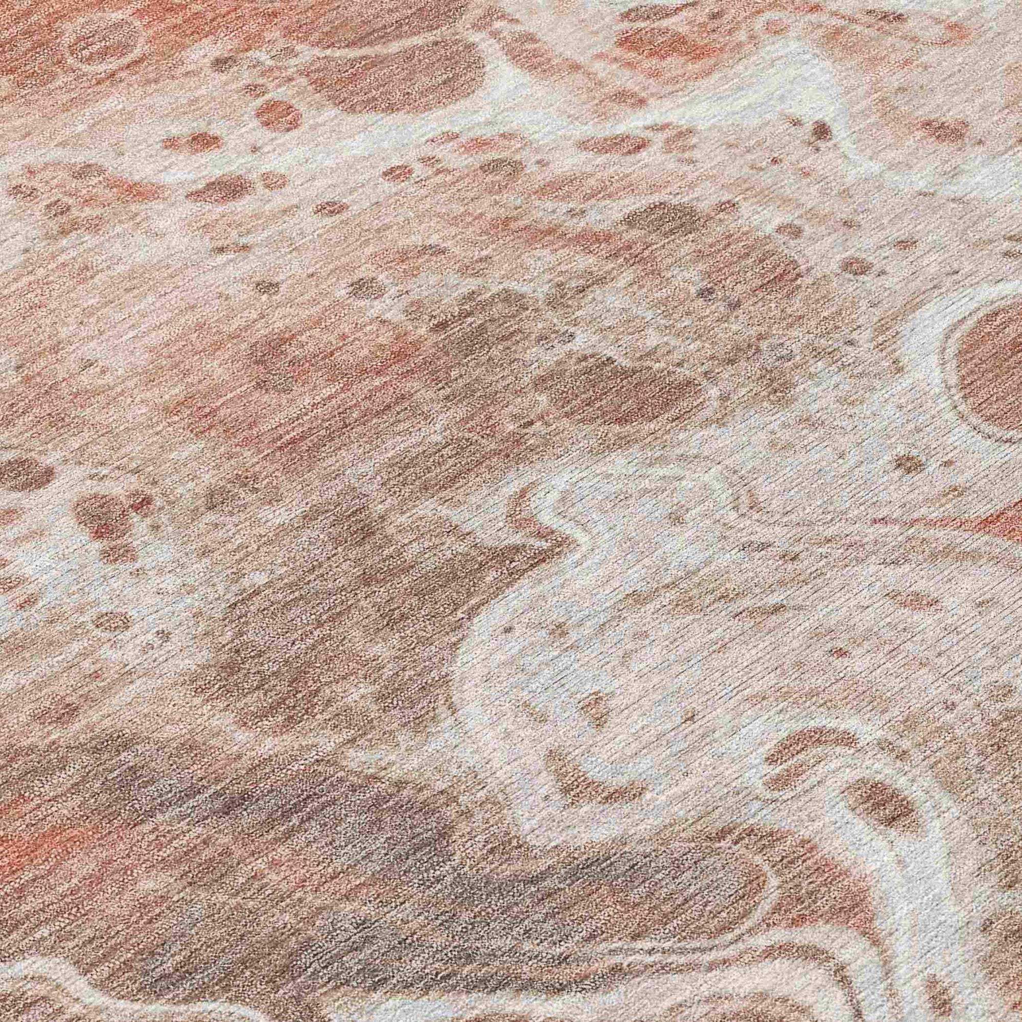 Addison Rugs Faerara Orange Washable Indoor-Outdoor Rug