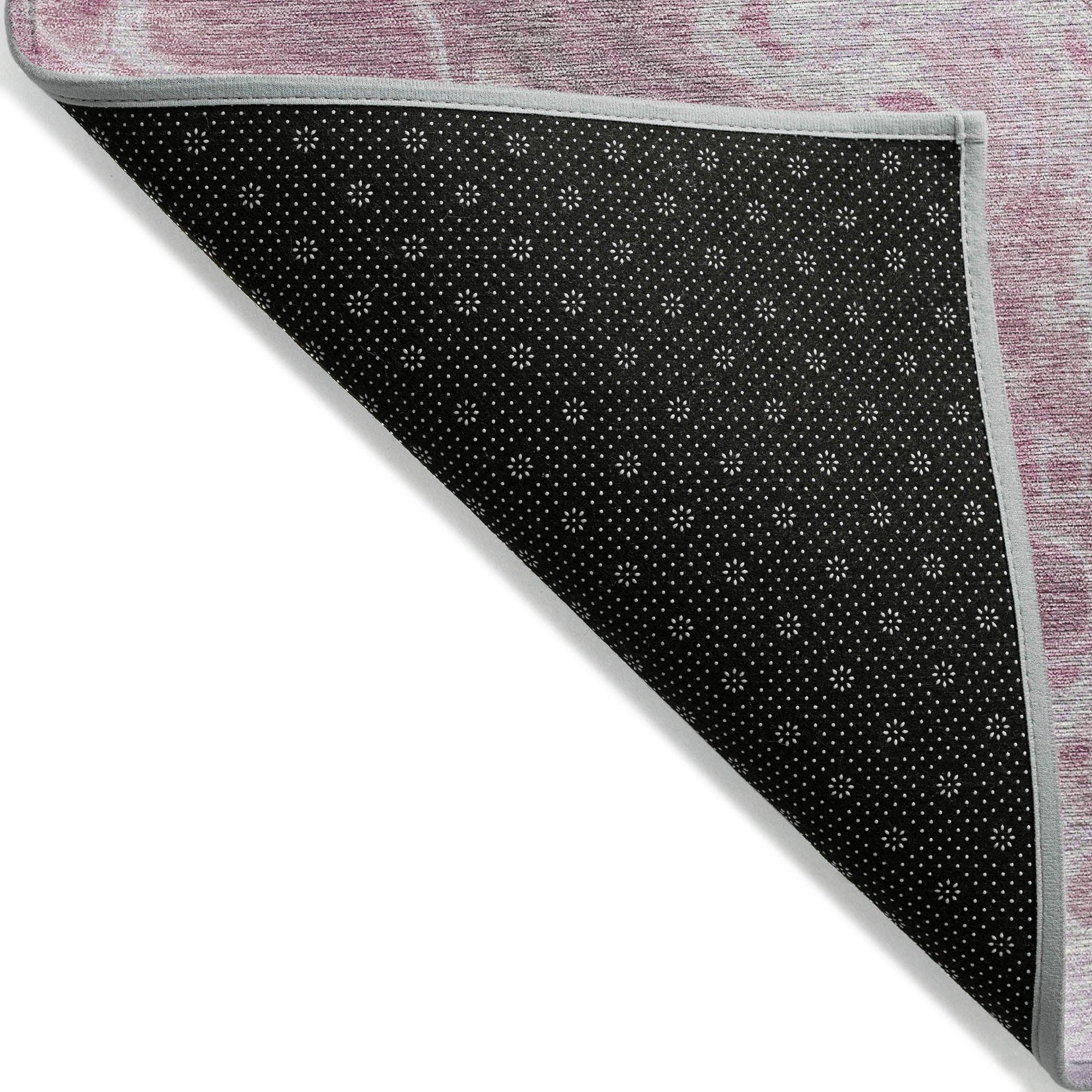 Faerara Pink Washable Indoor-Outdoor Rug