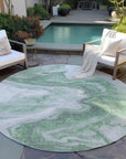 Addison Rugs Faeras Green Washable Indoor-Outdoor Rug
