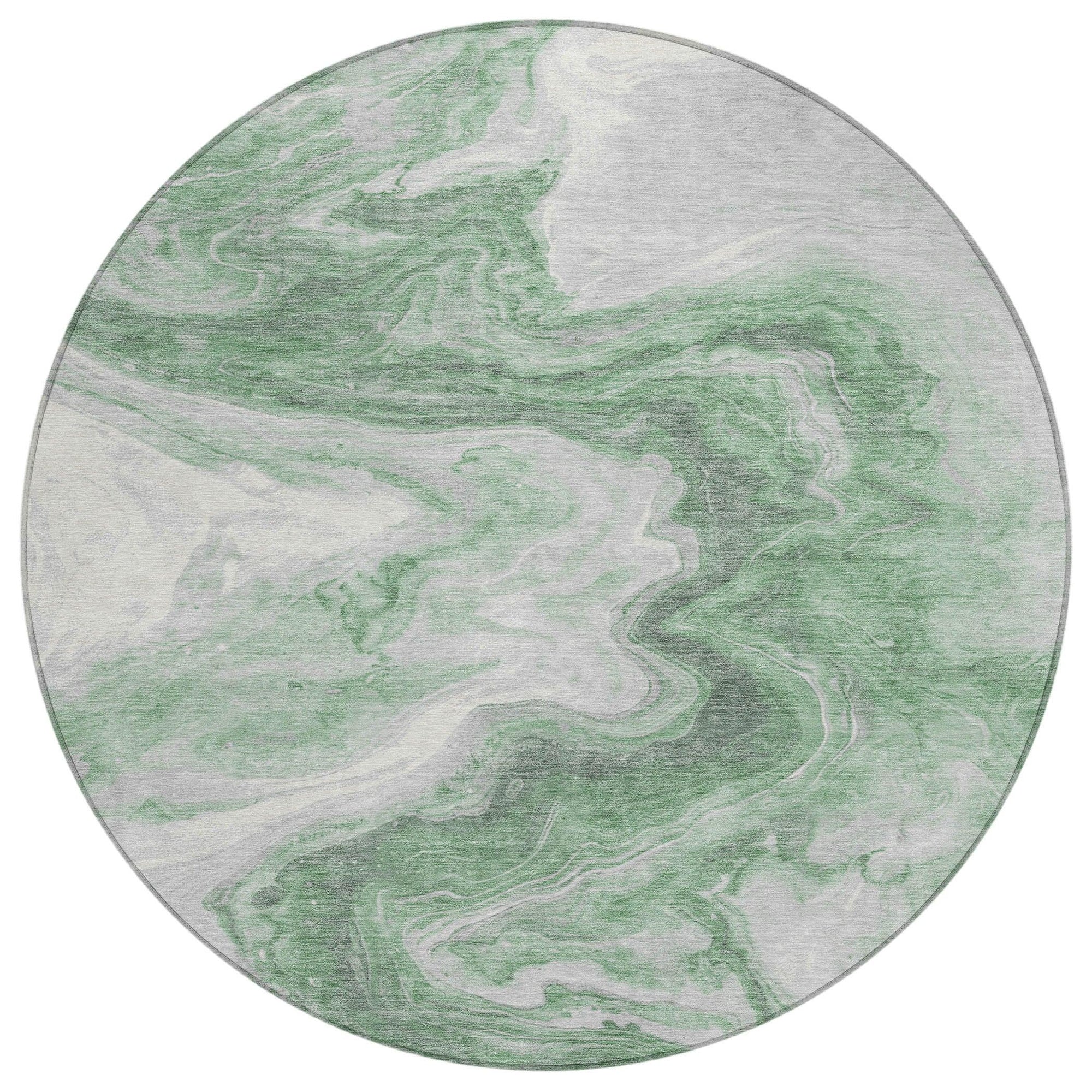 Addison Rugs Faeras Green Washable Indoor-Outdoor Rug