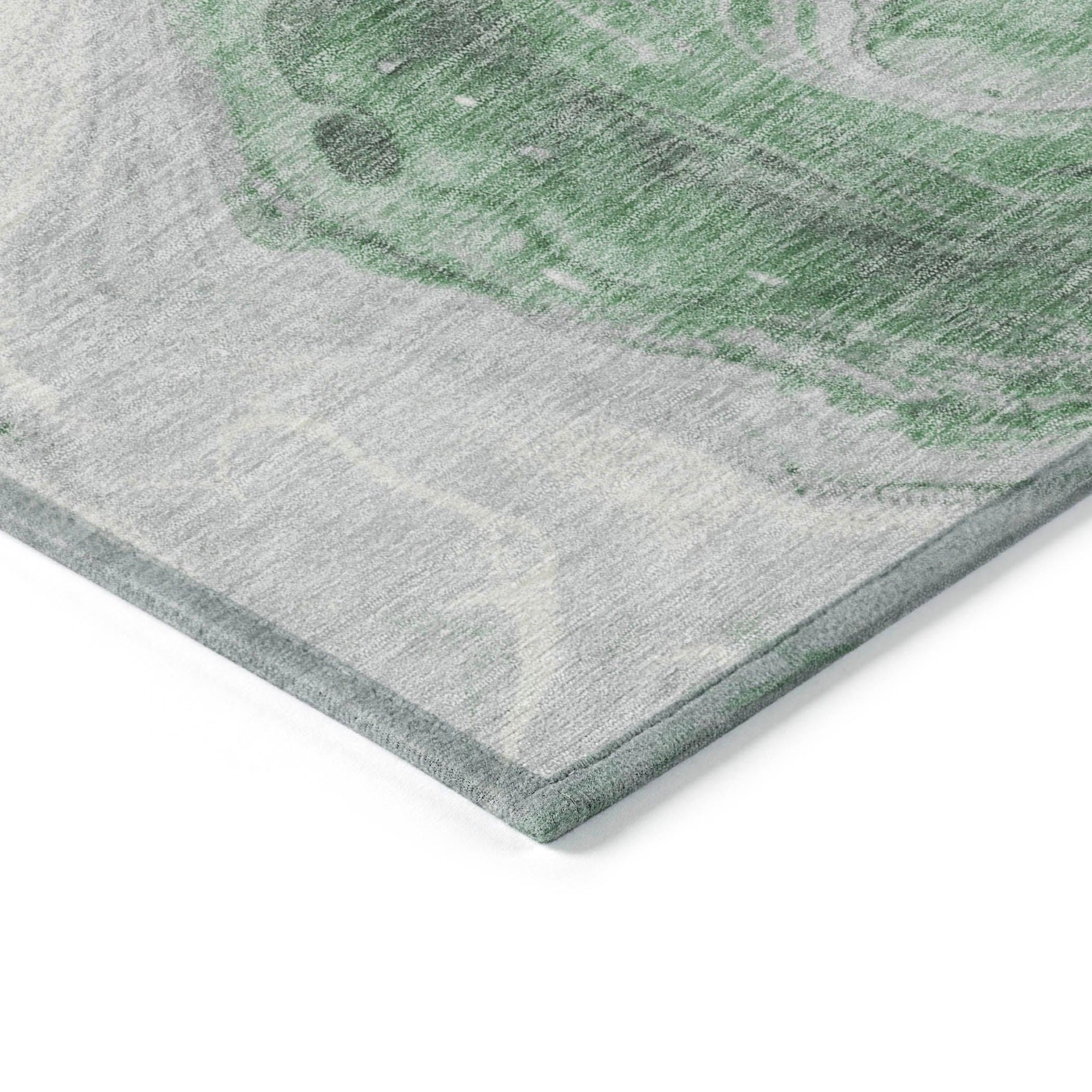 Addison Rugs Faeras Green Washable Indoor-Outdoor Rug