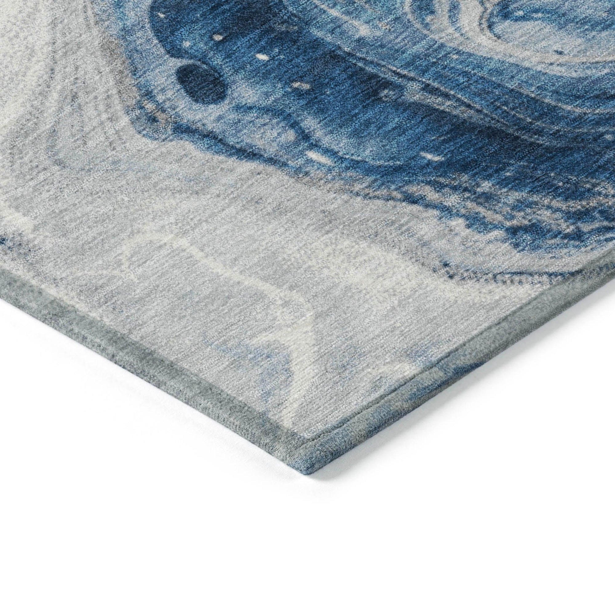 Addison Rugs Faeras Blue Washable Indoor-Outdoor Rug