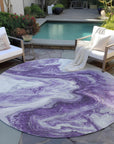 Addison Rugs Faeras Purple Washable Indoor-Outdoor Rug