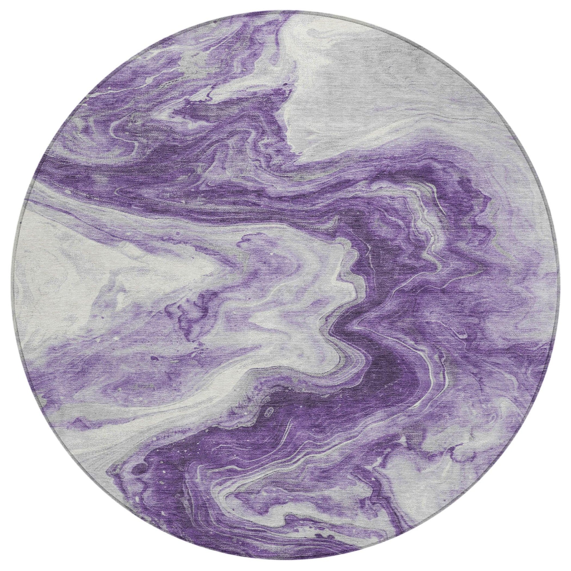 Addison Rugs Faeras Purple Washable Indoor-Outdoor Rug