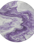 Addison Rugs Faeras Purple Washable Indoor-Outdoor Rug