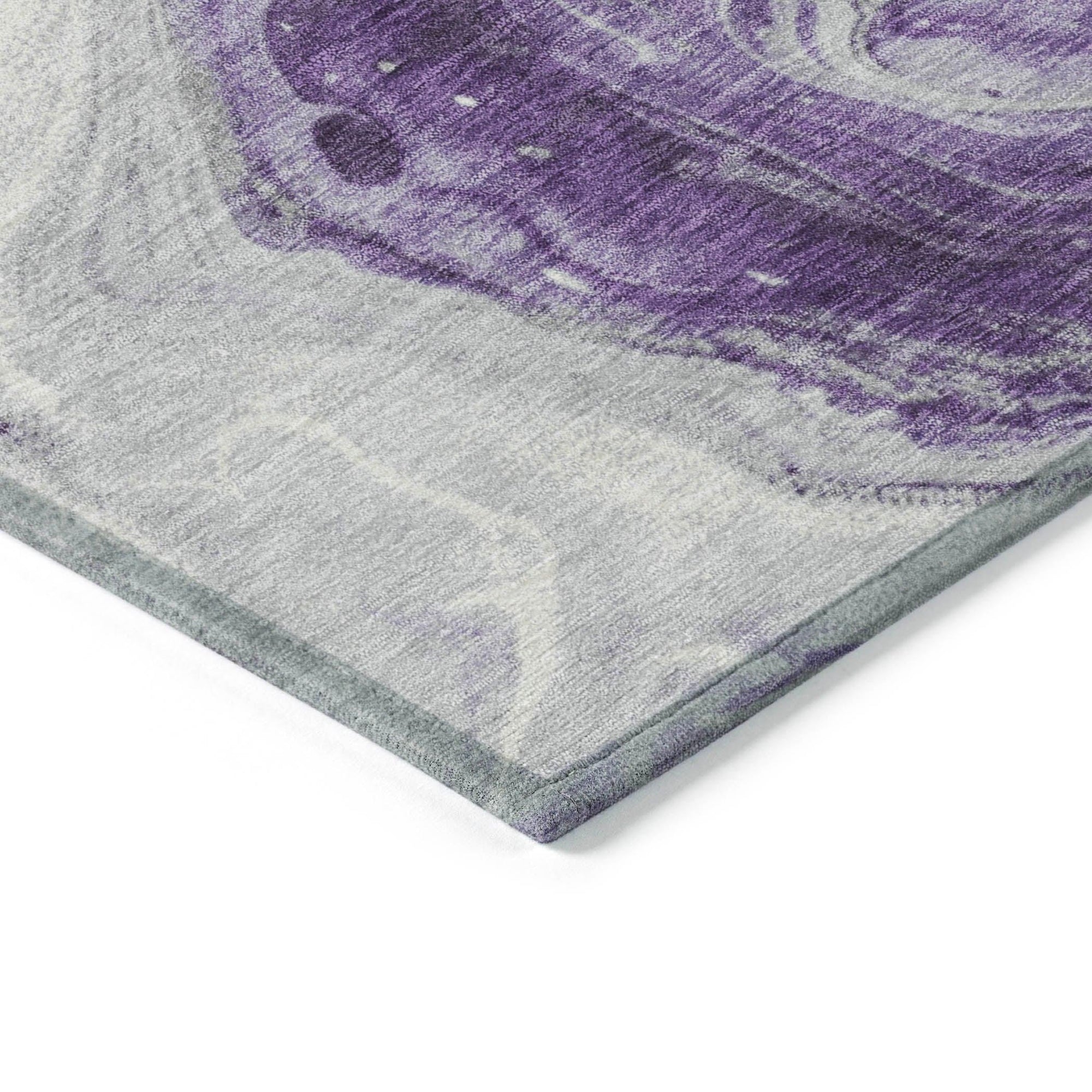 Addison Rugs Faeras Purple Washable Indoor-Outdoor Rug
