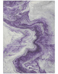 Addison Rugs Faeras Purple Washable Indoor-Outdoor Rug
