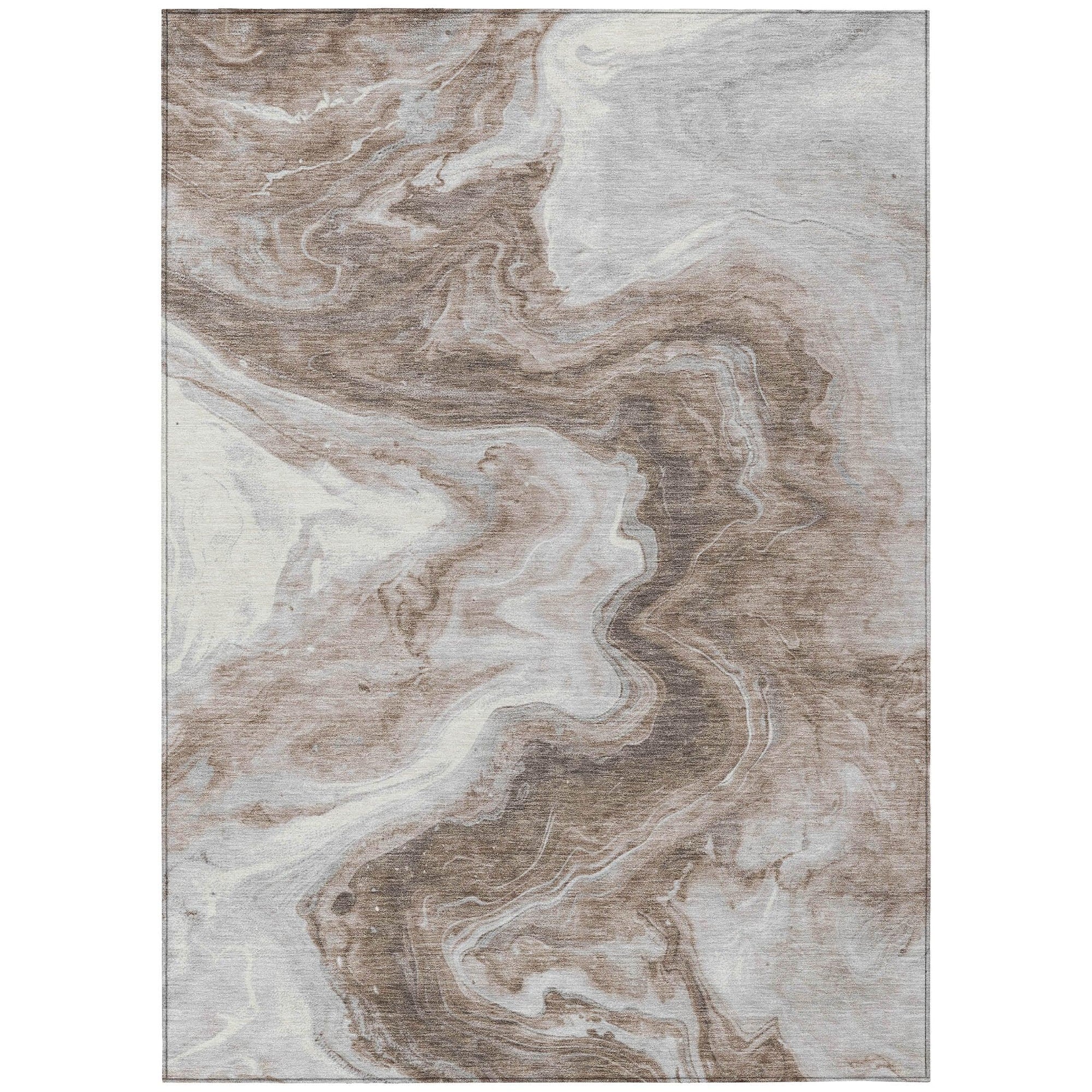 Addison Rugs Faeras Brown Washable Indoor-Outdoor Rug
