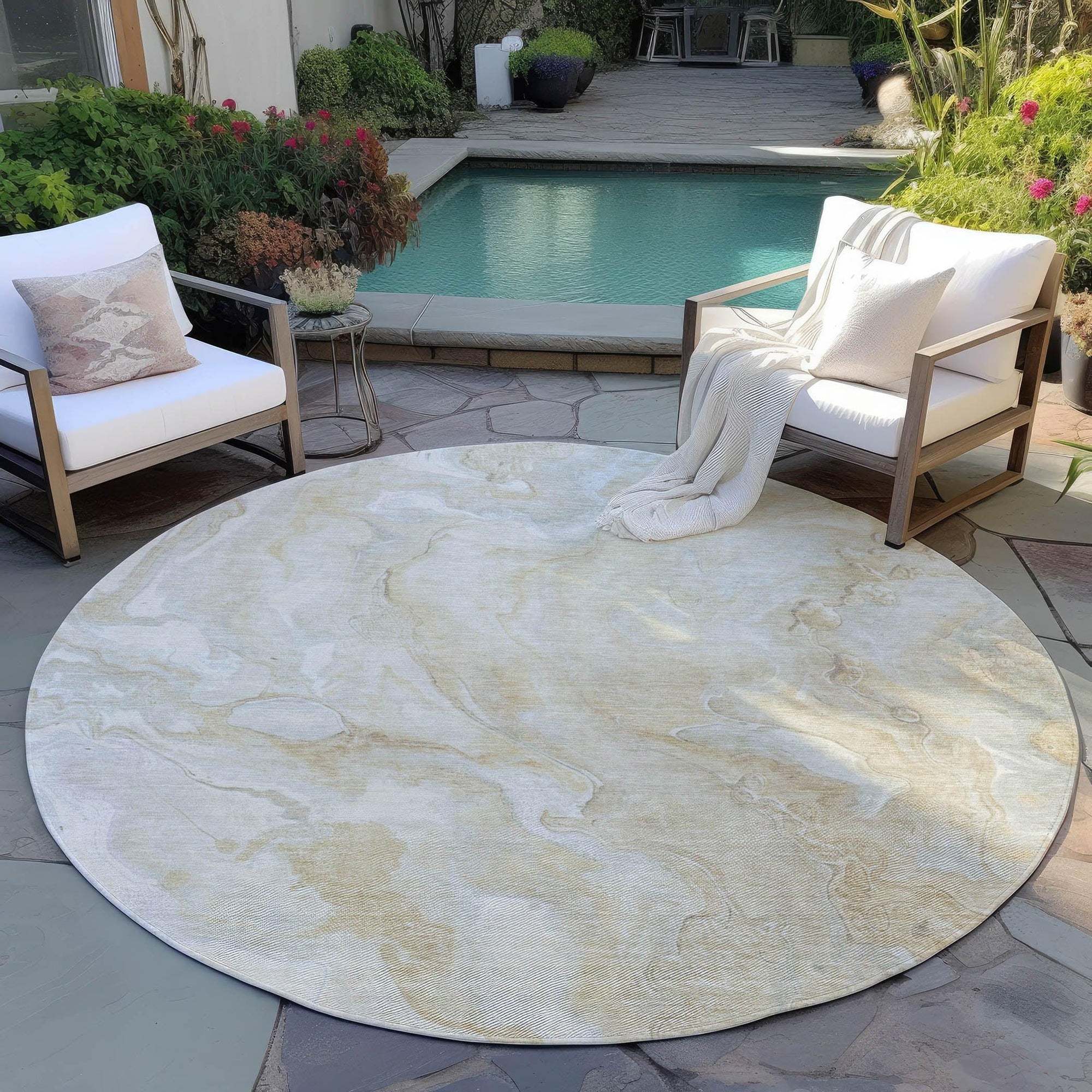 Addison Rugs Faerel Brown Washable Indoor-Outdoor Rug