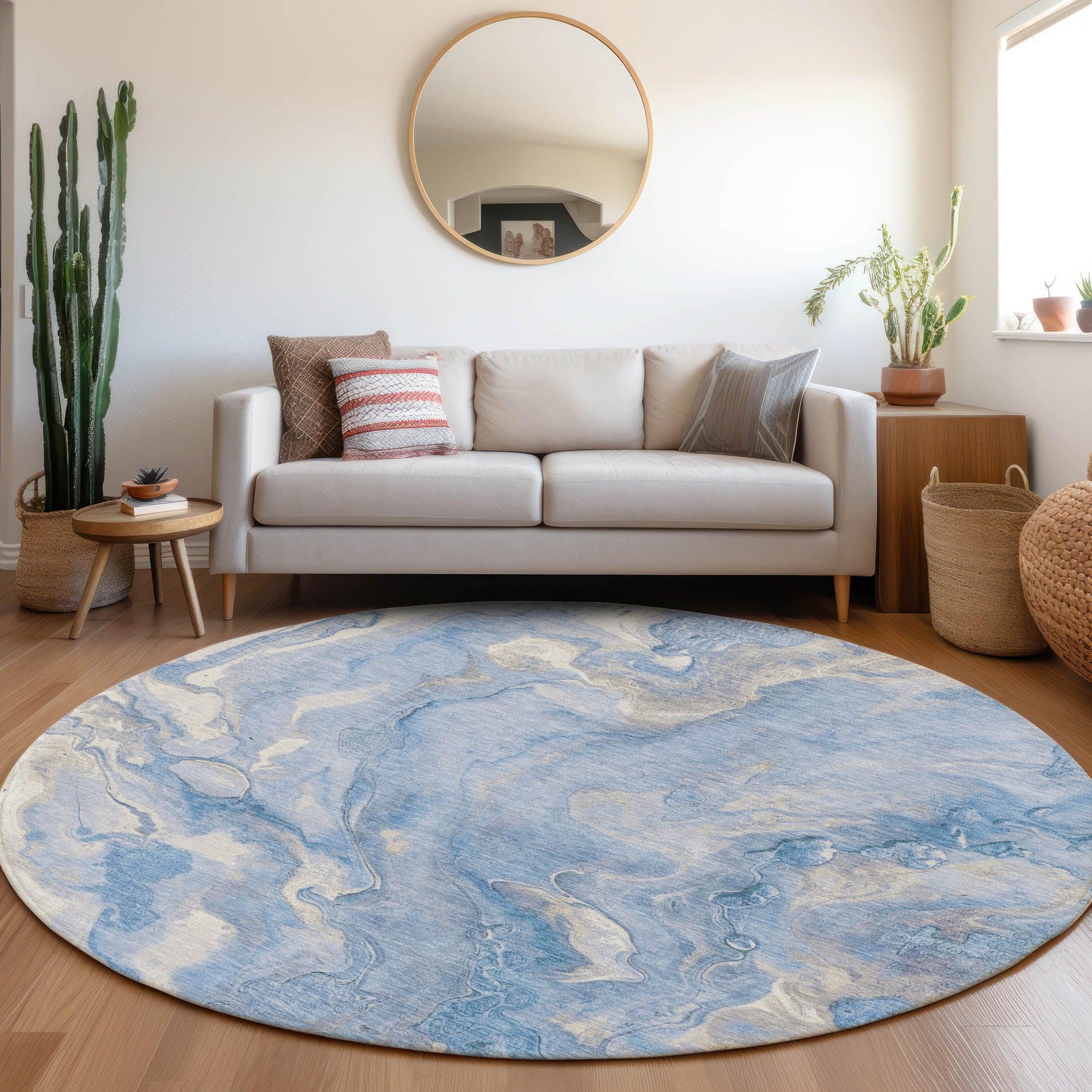 Addison Rugs Faerel Blue Washable Indoor-Outdoor Rug