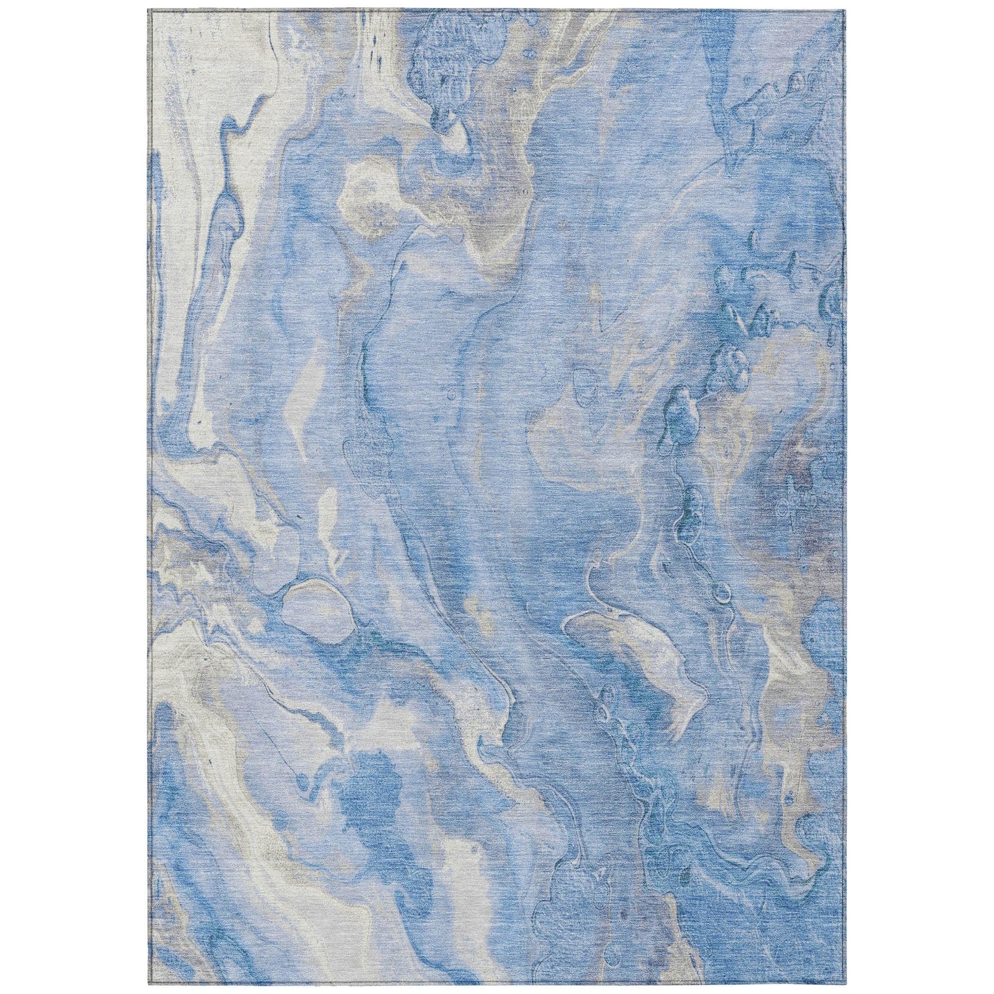 Addison Rugs Faerel Blue Washable Indoor-Outdoor Rug