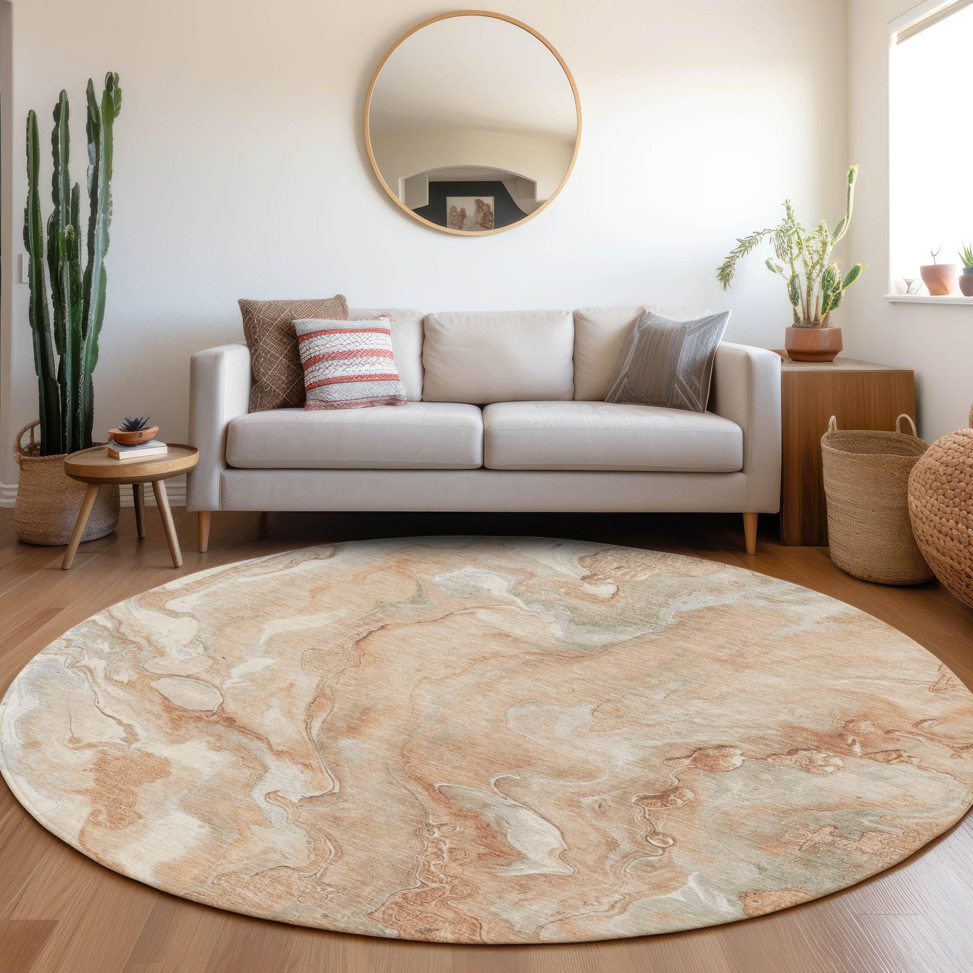 Addison Rugs Faerel Orange Washable Indoor-Outdoor Rug