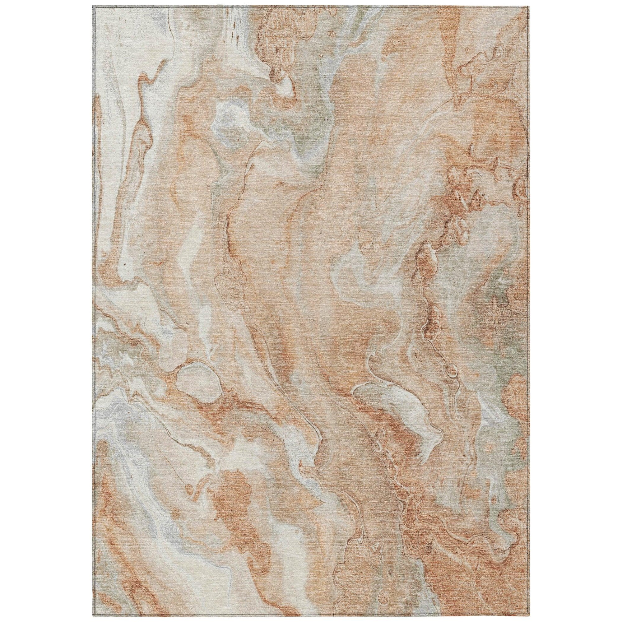 Addison Rugs Faerel Orange Washable Indoor-Outdoor Rug
