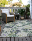 Addison Rugs Faereth Green Washable Indoor-Outdoor Rug