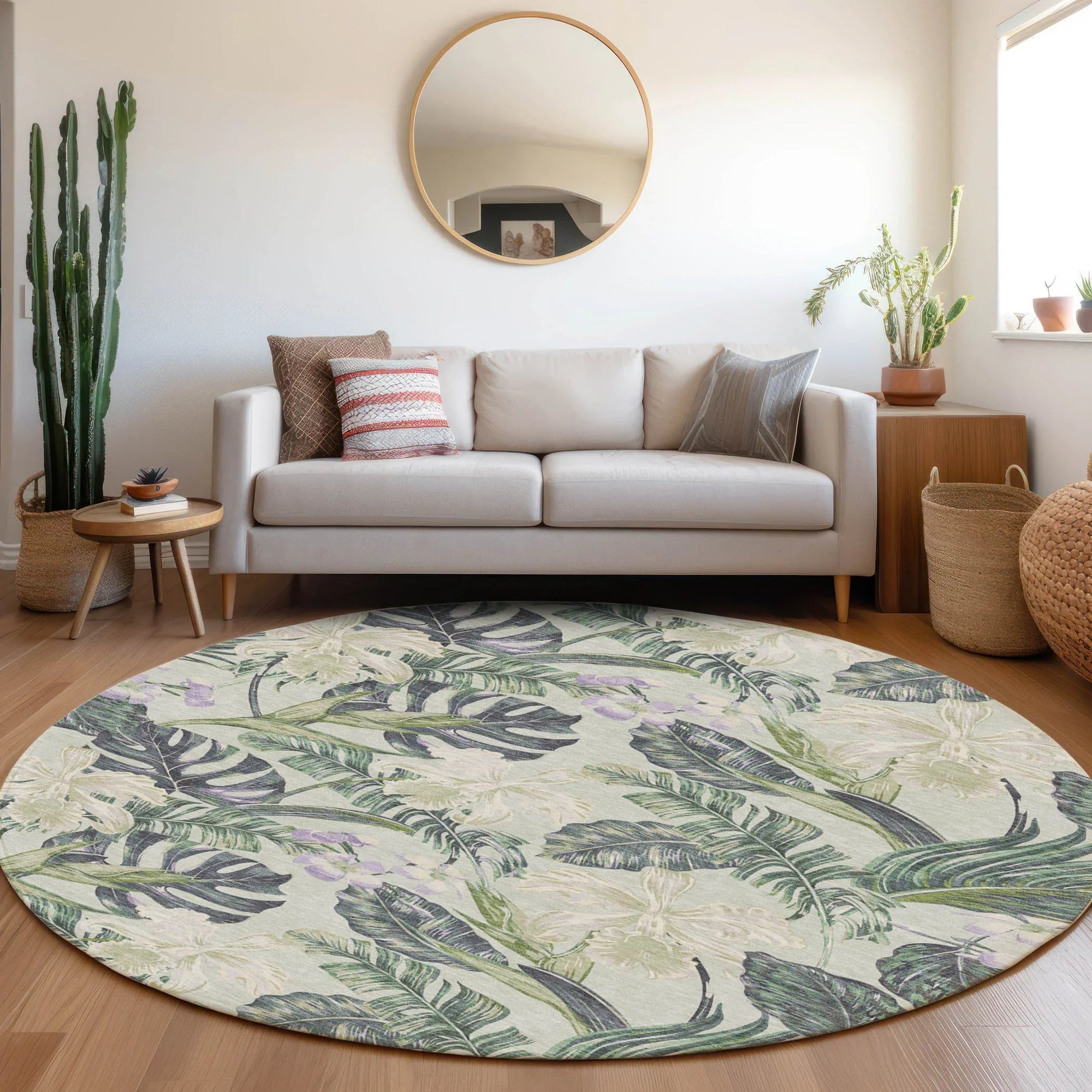 Addison Rugs Faereth Green Washable Indoor-Outdoor Rug