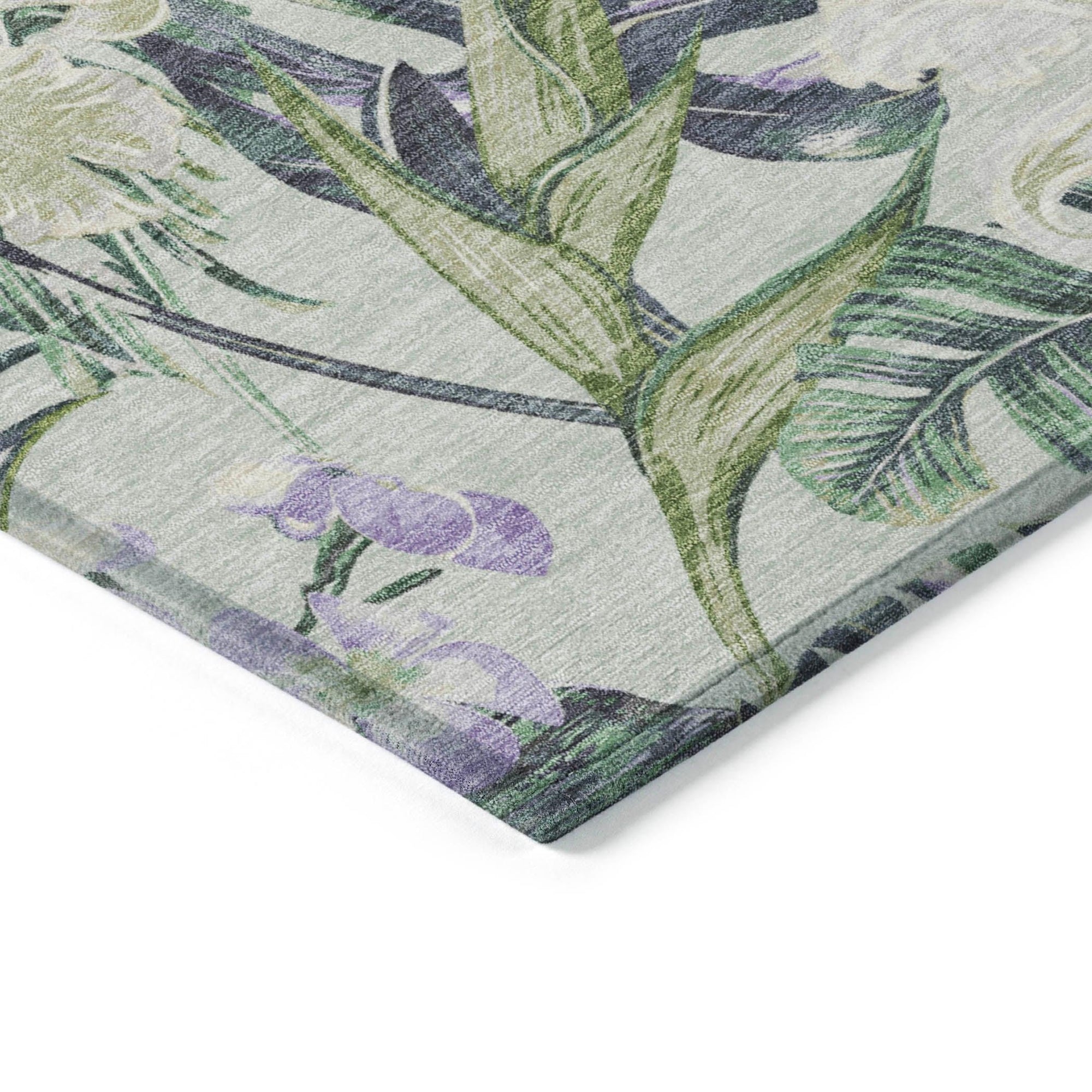 Addison Rugs Faereth Green Washable Indoor-Outdoor Rug
