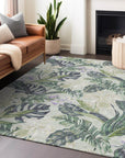Addison Rugs Faereth Green Washable Indoor-Outdoor Rug