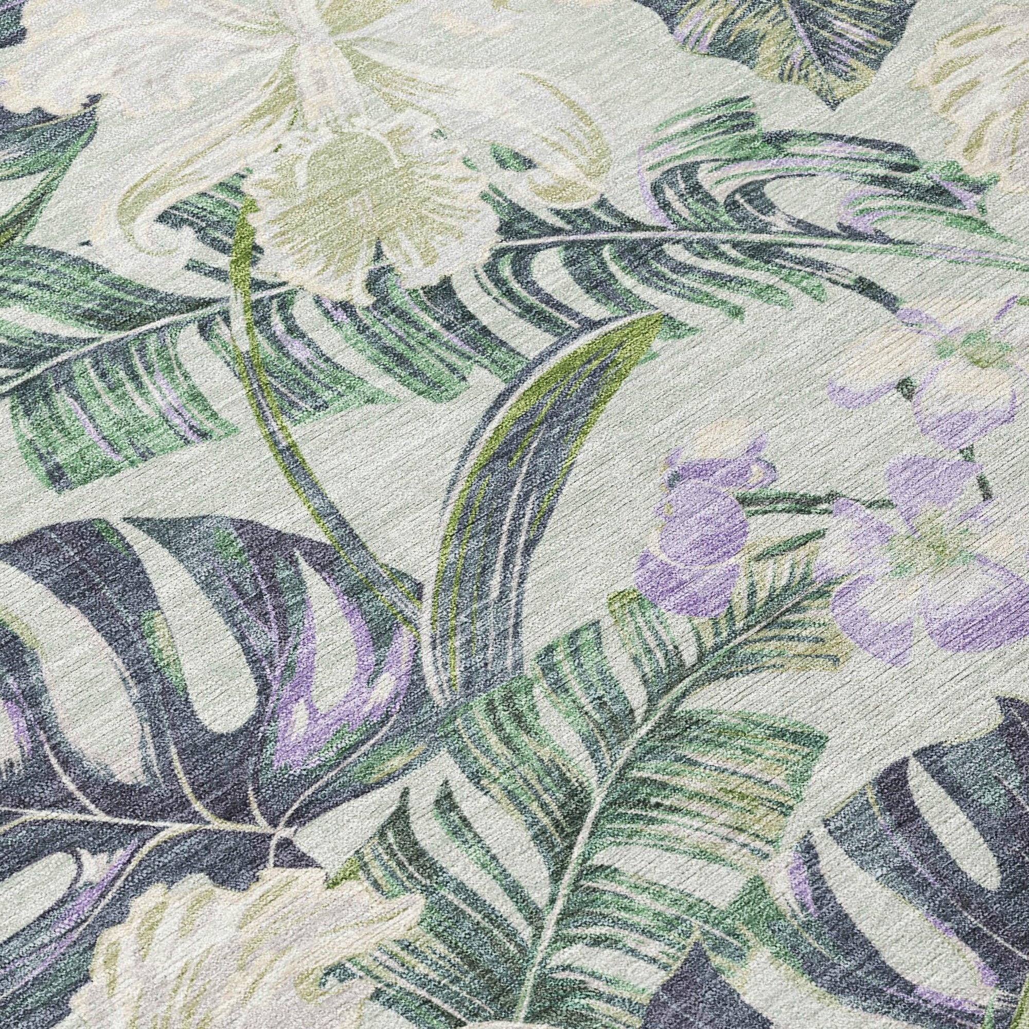 Addison Rugs Faereth Green Washable Indoor-Outdoor Rug