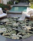 Addison Rugs Faereth Black Washable Indoor-Outdoor Rug