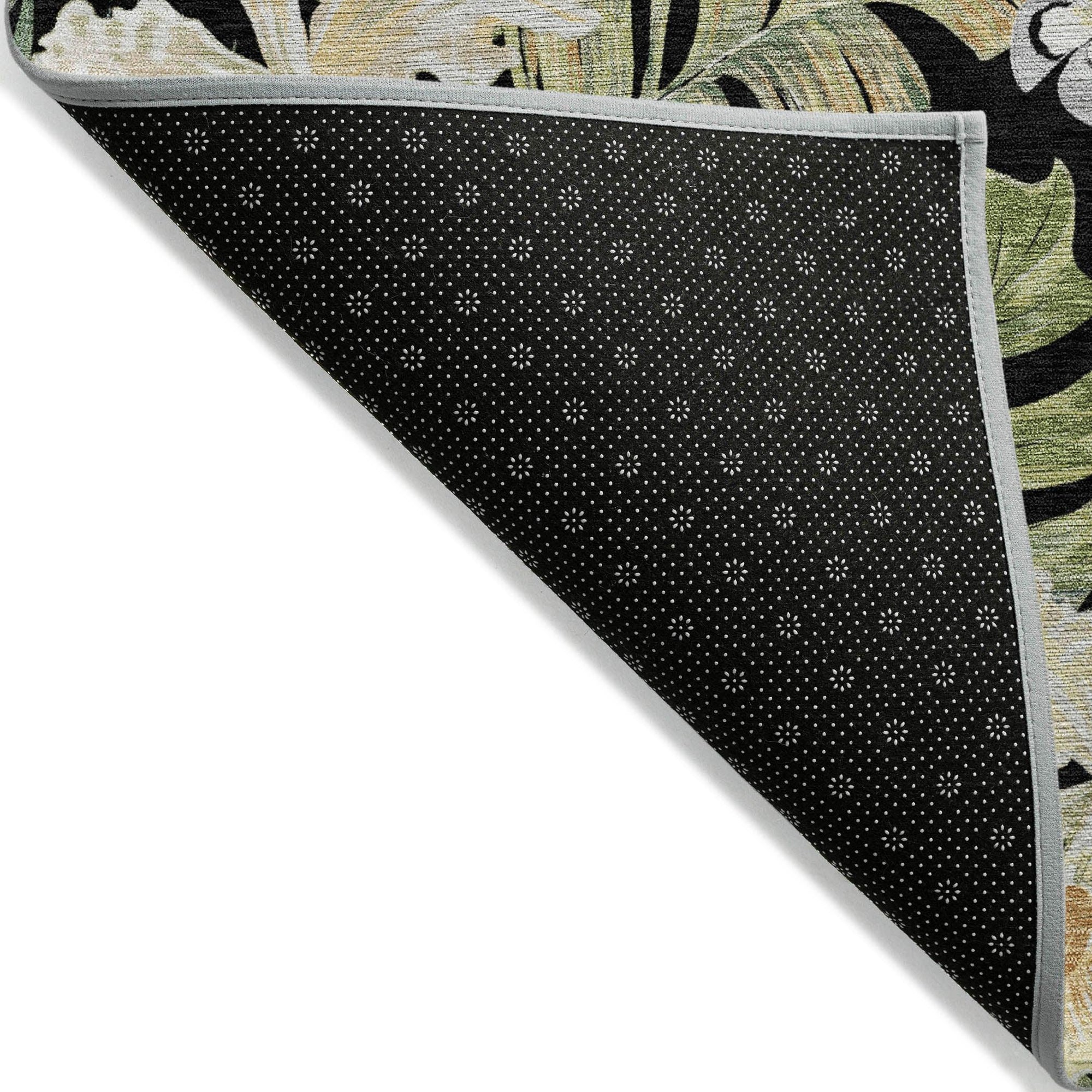 Addison Rugs Faereth Black Washable Indoor-Outdoor Rug