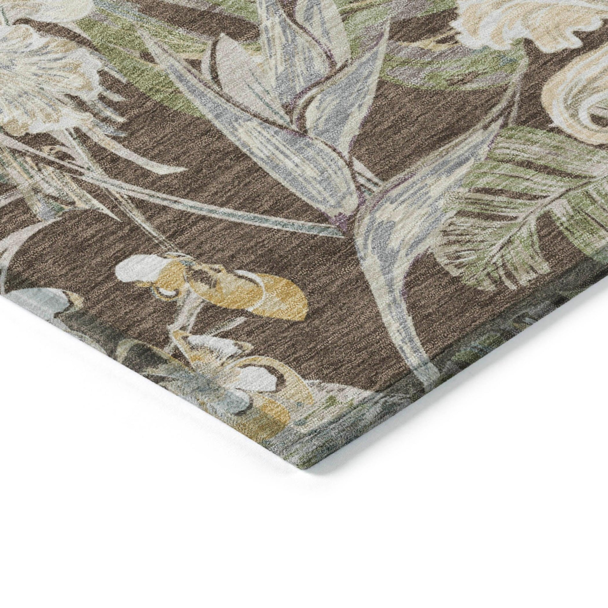 Addison Rugs Faereth Brown Washable Indoor-Outdoor Rug