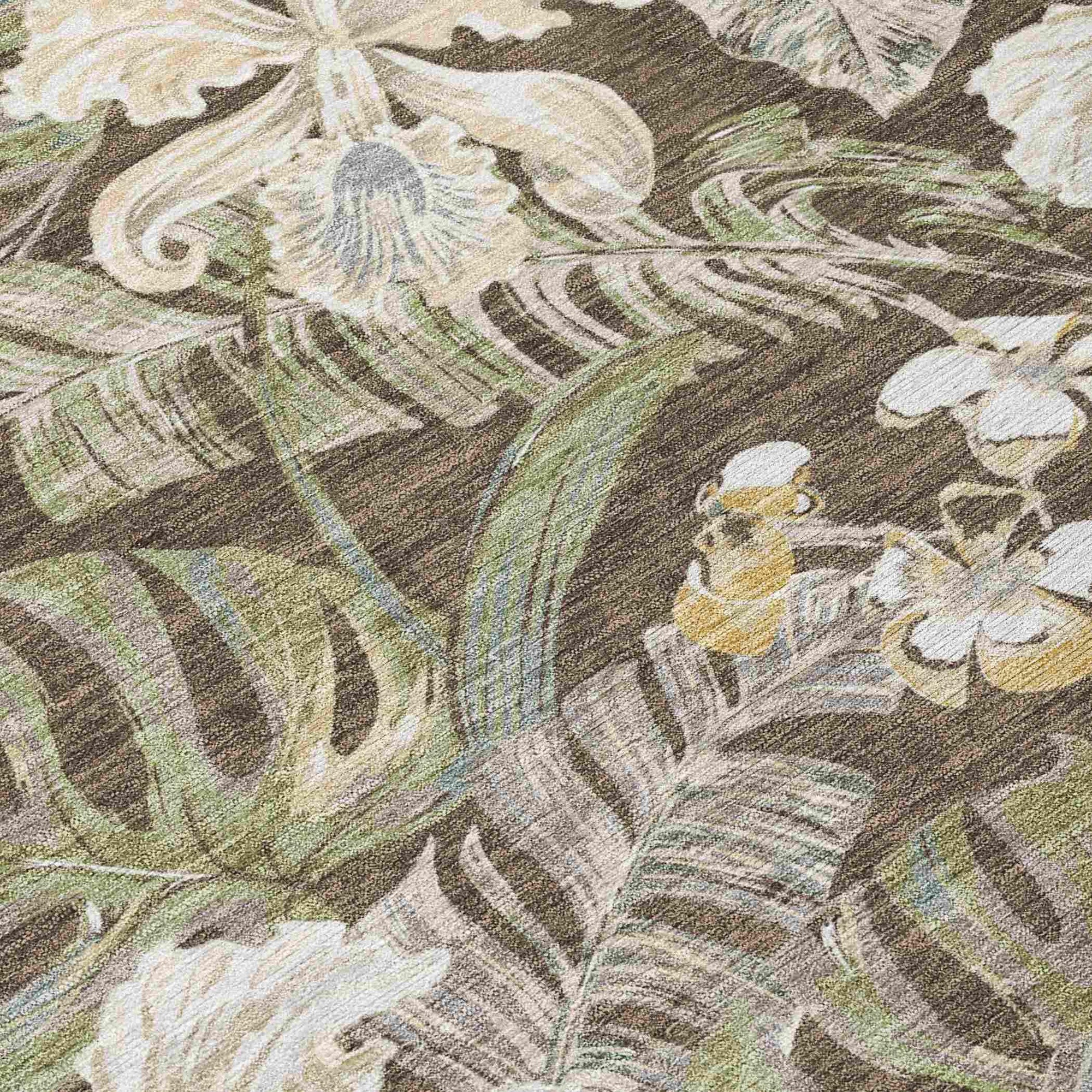 Addison Rugs Faereth Brown Washable Indoor-Outdoor Rug