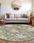 Faereth Gray Washable Indoor-Outdoor Rug