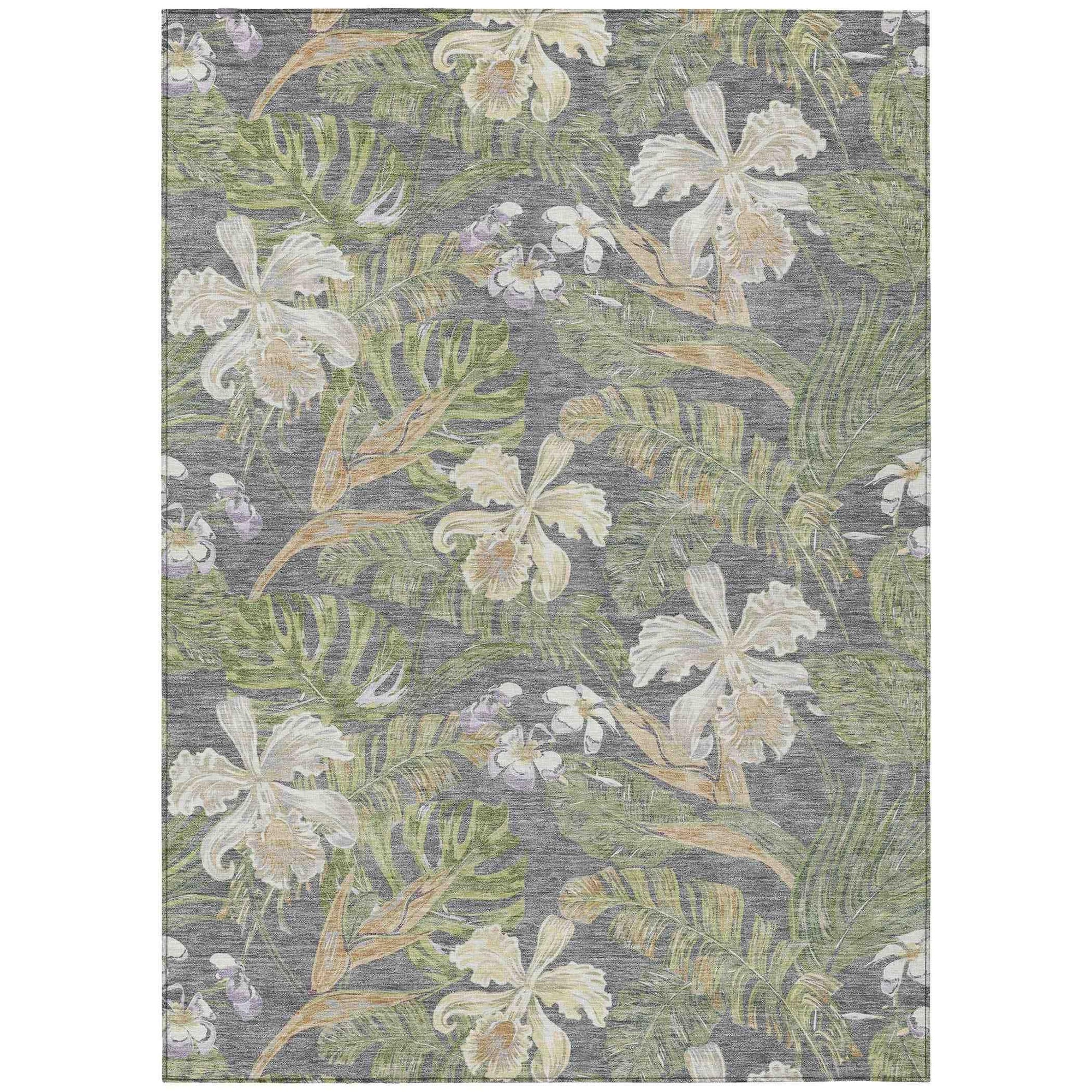 Addison Rugs Faereth Gray Washable Indoor-Outdoor Rug