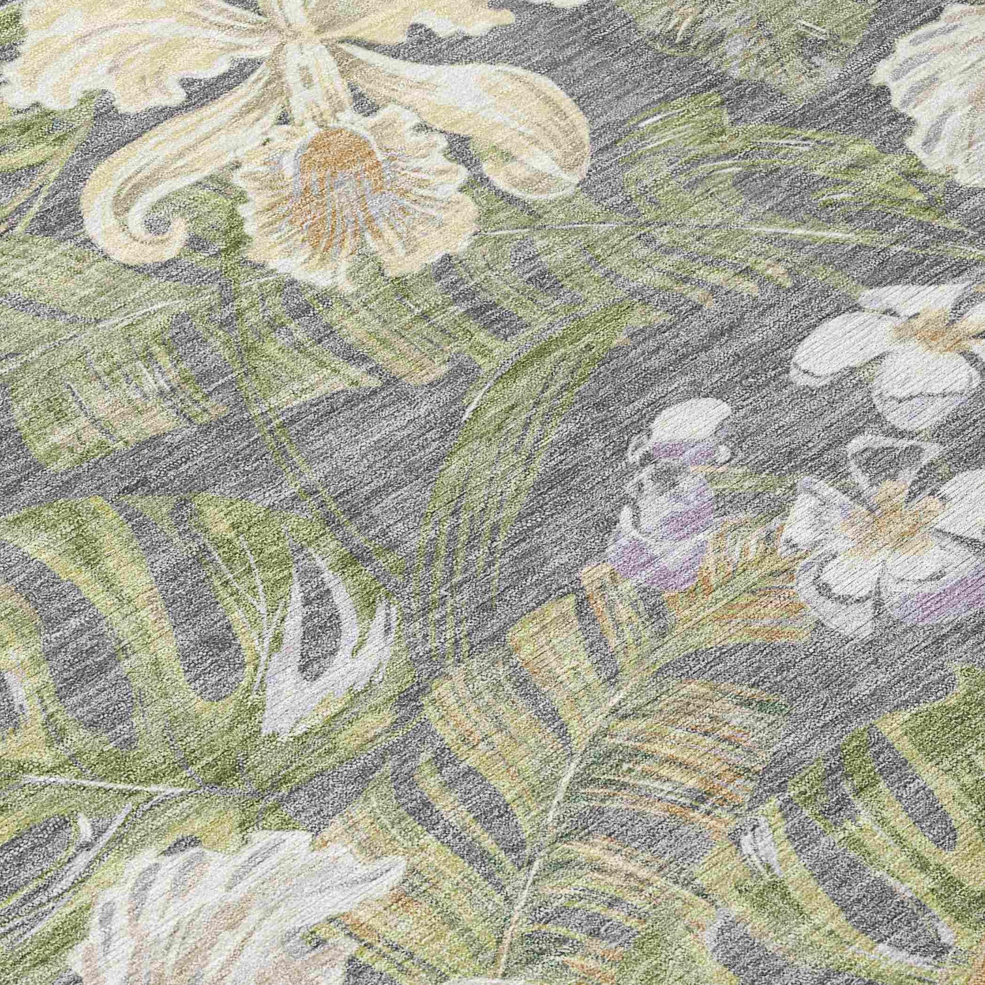 Addison Rugs Faereth Gray Washable Indoor-Outdoor Rug