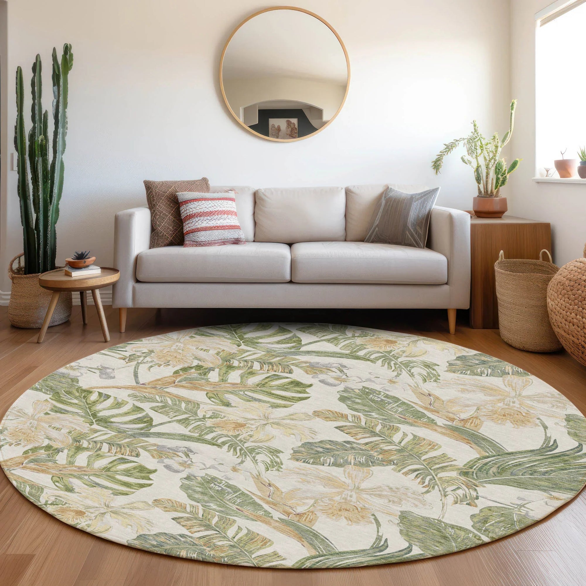 Addison Rugs Faereth Ivory Washable Indoor-Outdoor Rug