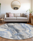 Addison Rugs Faeriel Blue Washable Indoor-Outdoor Rug