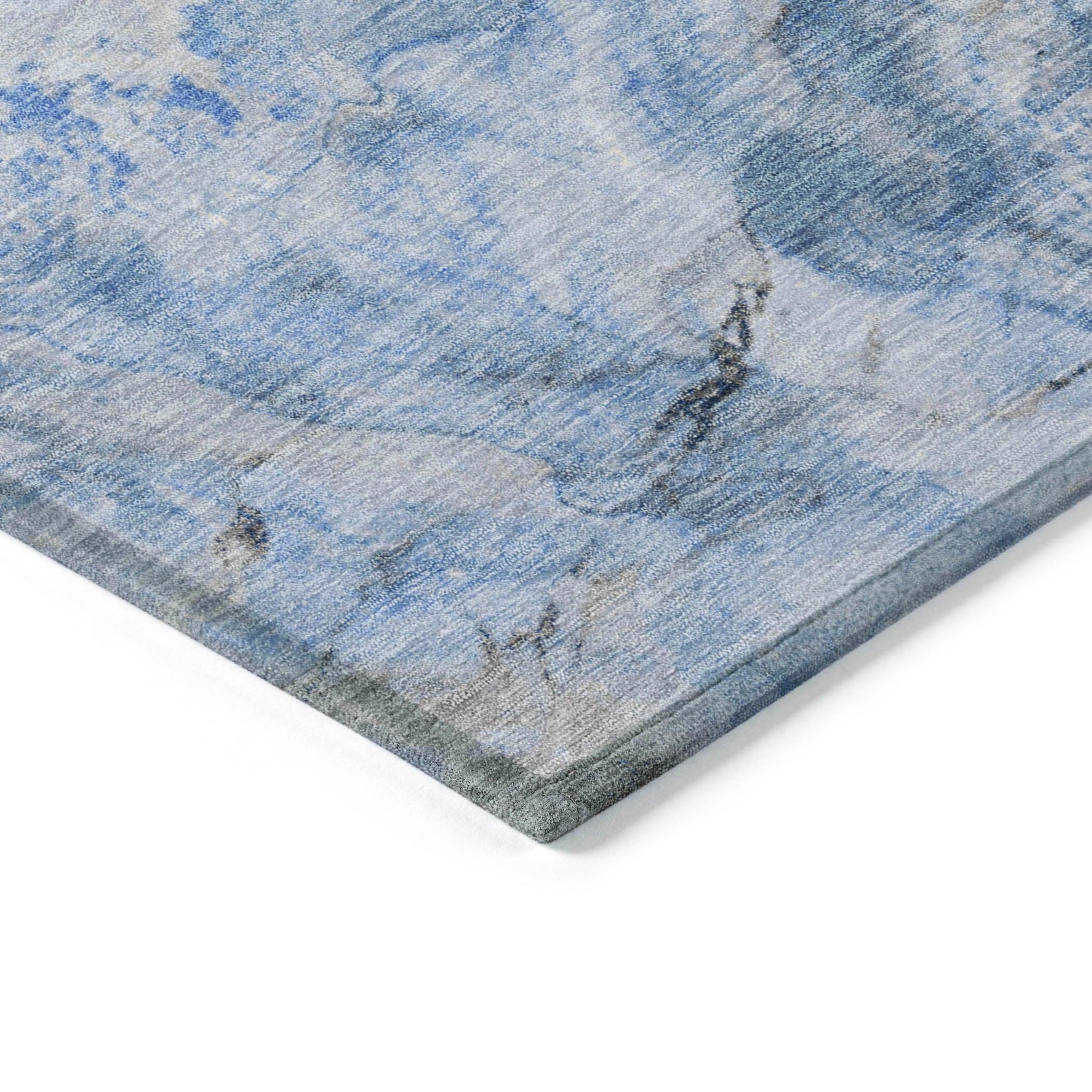 Addison Rugs Faeriel Blue Washable Indoor-Outdoor Rug