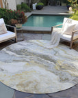 Addison Rugs Faeriel Gold Washable Indoor-Outdoor Rug