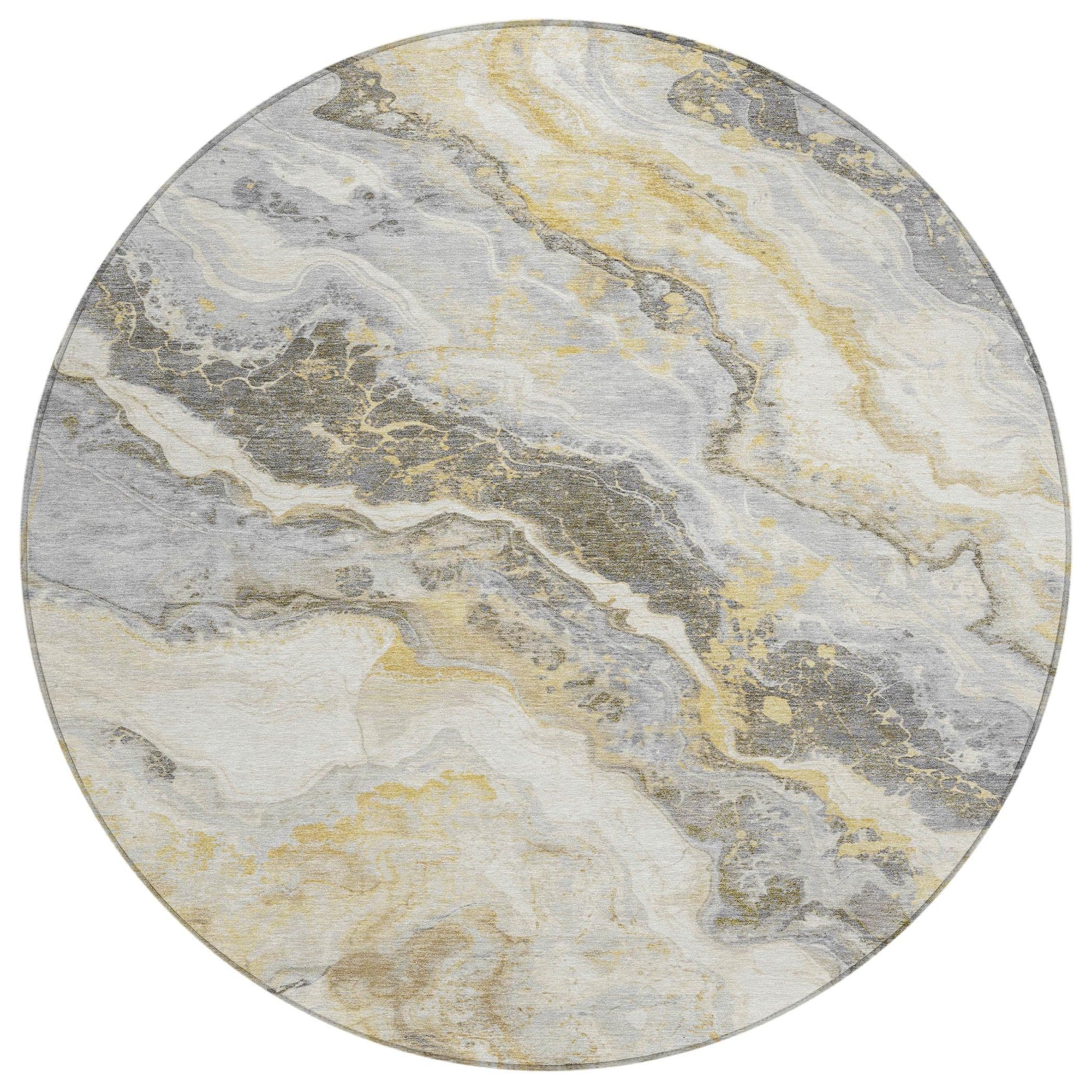 Addison Rugs Faeriel Gold Washable Indoor-Outdoor Rug