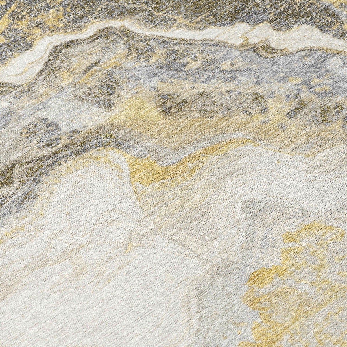 Addison Rugs Faeriel Gold Washable Indoor-Outdoor Rug