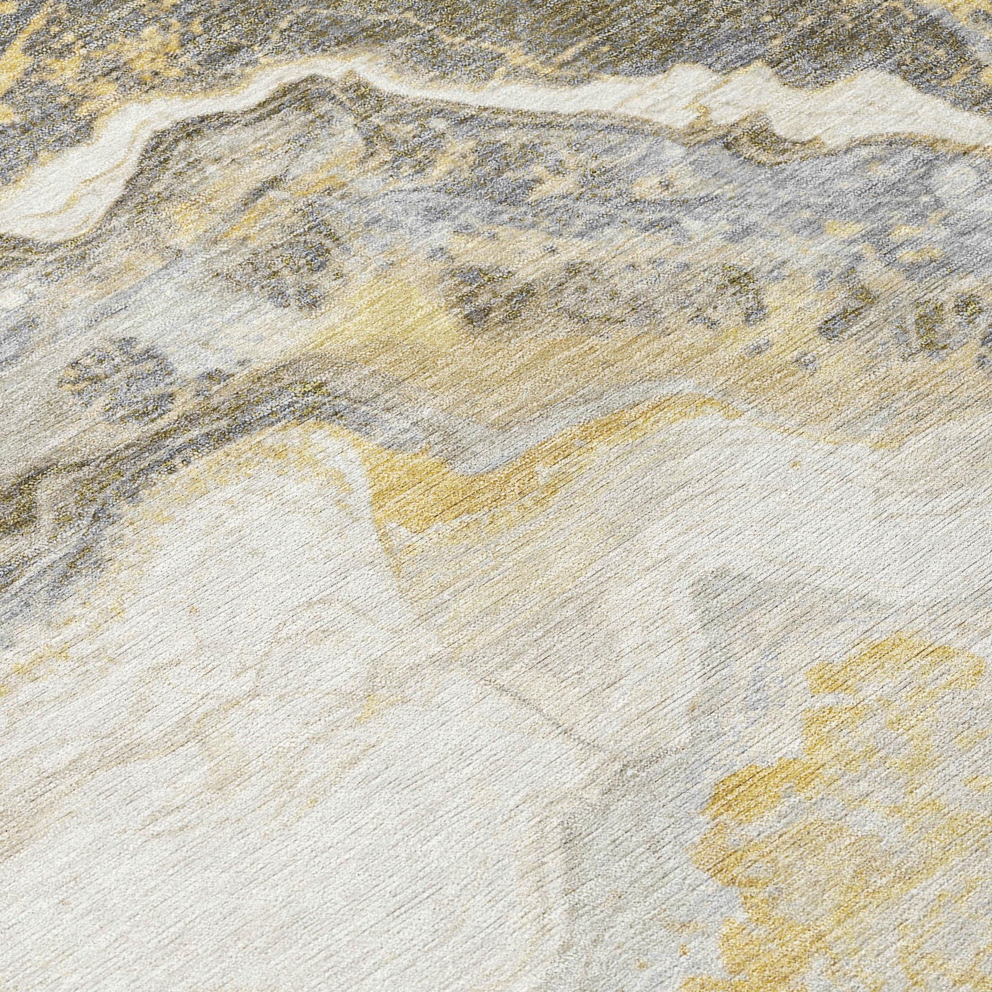 Addison Rugs Faeriel Gold Washable Indoor-Outdoor Rug