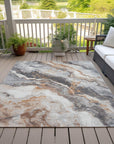 Addison Rugs Faeriel Gray Washable Indoor-Outdoor Rug