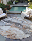 Addison Rugs Faeriel Gray Washable Indoor-Outdoor Rug
