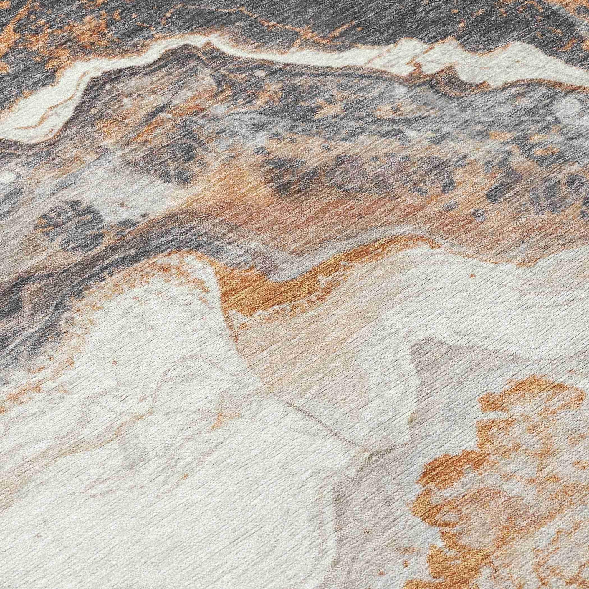 Addison Rugs Faeriel Gray Washable Indoor-Outdoor Rug