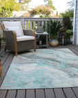 Addison Rugs Faeriel Teal Washable Indoor-Outdoor Rug
