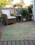 Addison Rugs Faerion Green Washable Indoor-Outdoor Rug