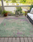 Addison Rugs Faerion Green Washable Indoor-Outdoor Rug